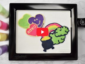 Presto® PanGogh® Pancake Art Rainbow/Heart Template
