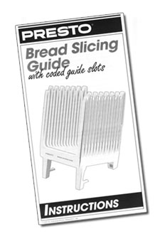 Instruction Manual for the Bread Slicing Guide - Service Parts