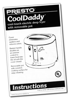 Presto Cool Daddy Deep Fryer, Cool-Touch