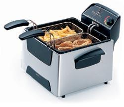 Stainless Steel Dual Basket ProFry™ immersion element deep fryer - Deep