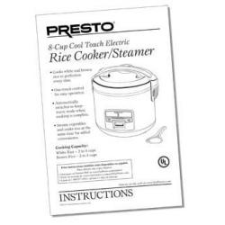 User manual Presto 8-Cup Cool Touch Electric (English - 6 pages)
