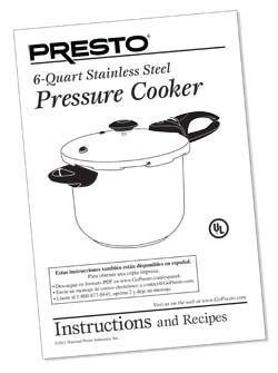 6-Quart Stainless Steel Pressure Cooker