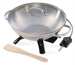 Stainless Steel Electric Wok