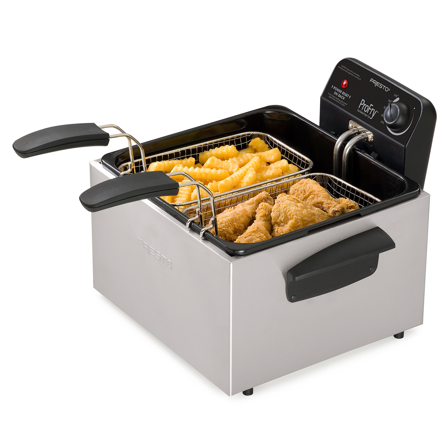 Presto Profry Dual Basket Deep Fryer Manual - Basket Poster