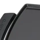 A close-up view of the Liddle Griddle mini-griddle's aluminum base.