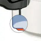 A cut-away drawing of the tri-clad base of the 4-Quart Stainless Steel Pressure Cooker.