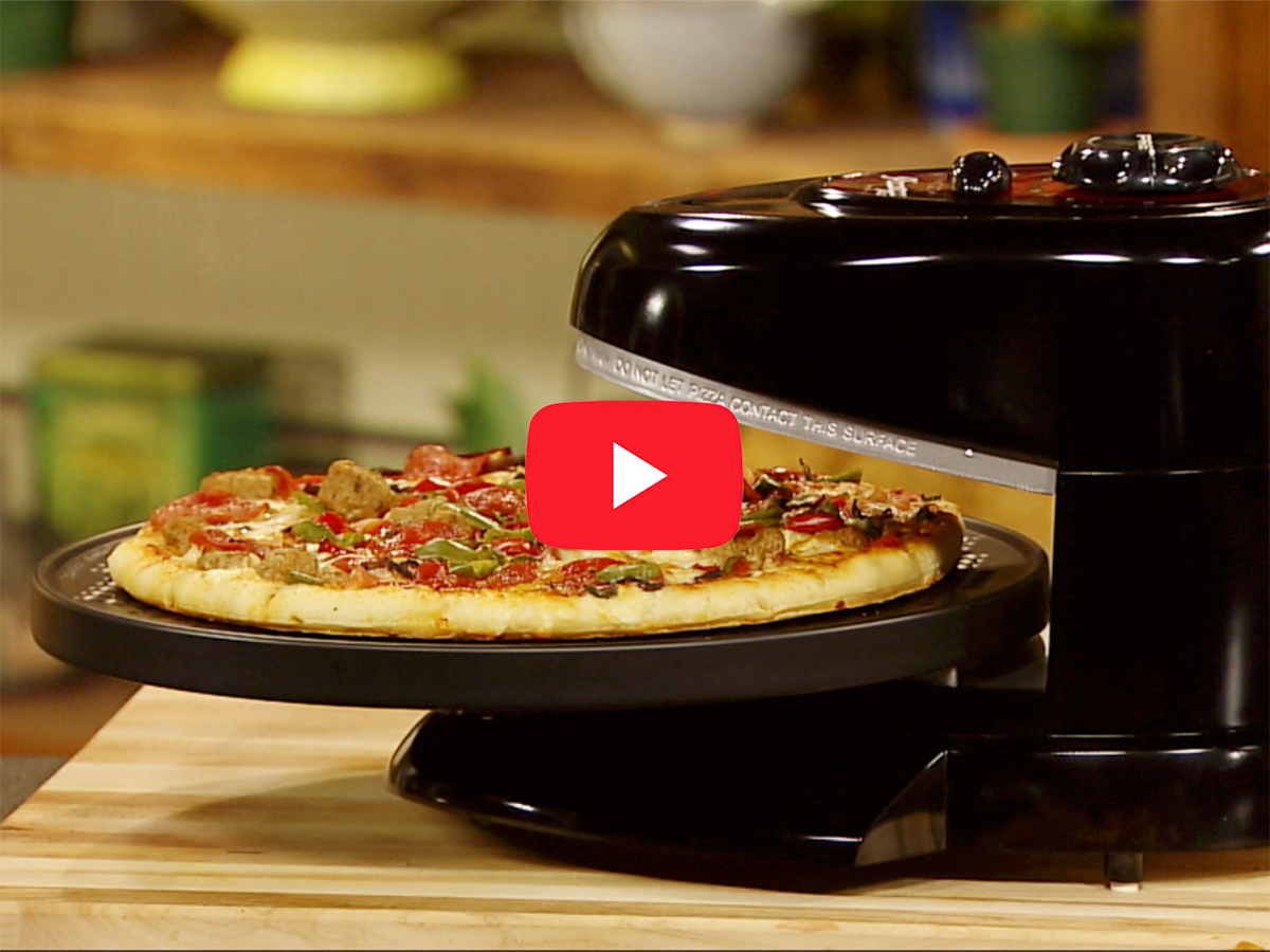 Presto® Pizzazz® Plus rotating pizza oven - Product Info - Video - Presto®