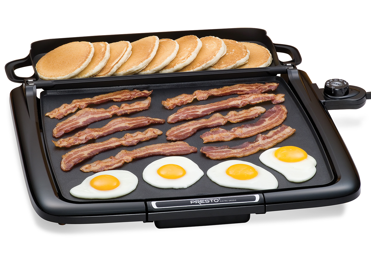  18 inch Nonstick Electric Griddle for 8 Pancakes or Eggs At  Once, with Warming Tray: Home & Kitchen