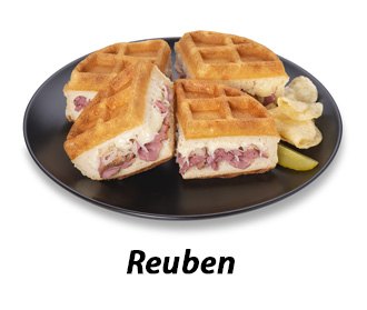Stuffler® stuffed waffle maker reuben
