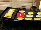 Link to a video about the Presto Cool-touch Electric Griddle Warmer Plus.