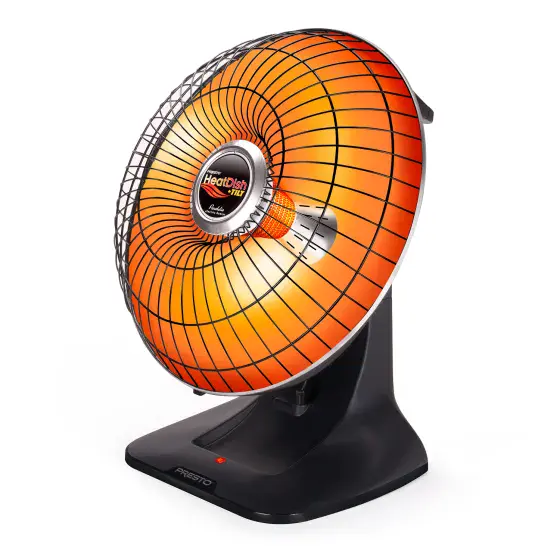 07928 HeatDish Plus Tilt parabolic electric heater.