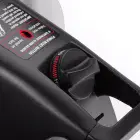 A close-up of the top-mounted control of the HeatDish Plus Tilt parabolic electric heater.