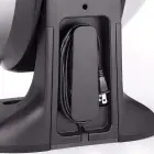 A close-up of the cord wrap on the HeatDish Plus Tilt parabolic electric heater.