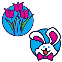 81587 Flower/Rabbit Template for the PanGogh Pancake Art Griddle