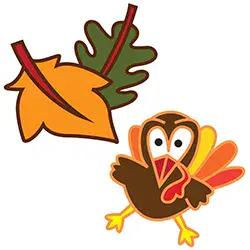 81590 Leaf/Turkey Template for the PanGogh Pancake Art Griddle