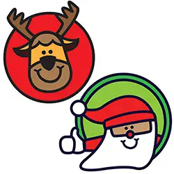 81592 Santa/Reindeer Template for the PanGogh Pancake Art Griddle