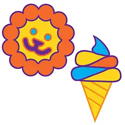 81594 Lion/Ice Cream Cone Template for the PanGogh Pancake Art Griddle