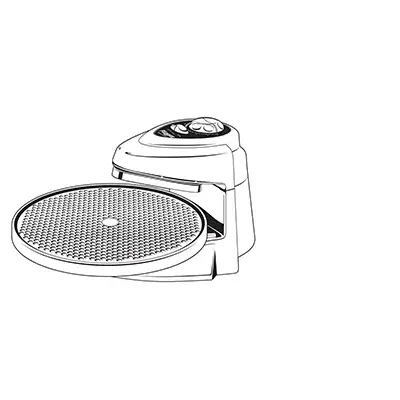 0343001 Pizzazz® Plus rotating pizza oven (white)