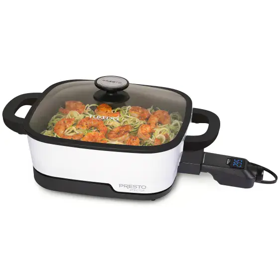 07118 Presto Precise 12-inch Tuxedo digital precision skillet multi-cooker.