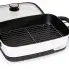 The Presto Precise 16-inch Tuxedo digital precision skillet multi-cooker with the cover off and the cooking rack in the pan.