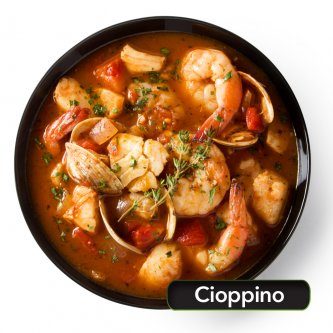 Parts and Service Cioppino on a plate
