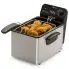 The Stainless Steel ProFry immersion element deep fryer with the cover off. Fried chicken is in the basket.
