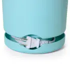 A close-up of the power cord stored in the PopLite My Munch hot air corn popper base.