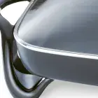 A close-up of the 16-inch Electric Skillet's high side walls.