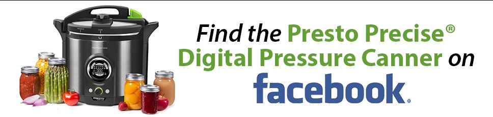 Presto Canning Find us on Facebook