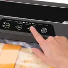 A close-up of the soft-touch buttons of the FreshDaddy Automatic Vacuum Sealer.