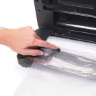 A close-up of the bag storage area on the FreshDaddy Automatic Vacuum Sealer.
