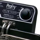 A close-up of the Dual Basket ProFry immersion element deep fryer's control panel.