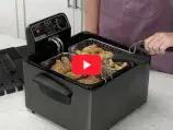Link to a video about the Presto Dual Basket ProFry immersion element deep fryer.