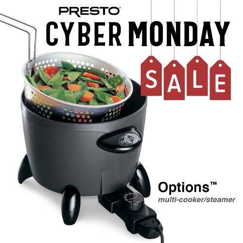 Give the Gift of Possibilities this Cyber Monday with the Presto&reg; Options&trade; Multi-cooker/Steamer!