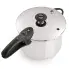 An overhead view of the 6-Quart Stainless Steel Pressure Cooker.
