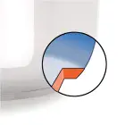 A cut-away drawing of the tri-clad base of the 6-Quart Stainless Steel Pressure Cooker.
