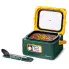 The 8-Quart Nomad Traveling Slow Cooker with the cover open and soup in the pot.