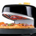 A close-up of the Pizzazz Plus rotating pizza oven showing the heating element.