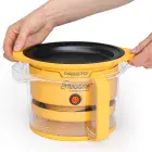 The Showtime gourmet popper as the base is being nested in the cover.