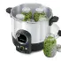 The Presto Precise 16-Quart Digital Pressure Canner with the cover off. Jars of green beans are in and out of the canner.
