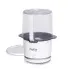 The PopLite Our Munch hot air corn popper with the cover on and the lid in the foreground.
