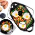 An overhead view of the 16-inch Electric Skillet with eggs and vegetables cooking inside.