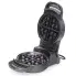 The Flip Belgian Waffle Maker with the cover open but no waffle on the cooking grid.