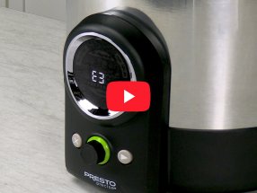 Link to a video about troubleshooting the Presto Precise Digital Canner E3 Error Code.