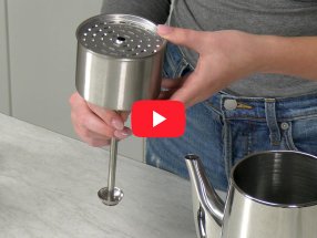 Link to a video demonstrating how to install the perc tube in a Presto Stainless Steel Coffee Maker.