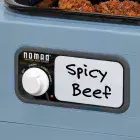 Close-up of the slow cooker's dry erase board.