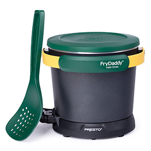 0542711 Green and Gold FryDaddy electric deep fryer.