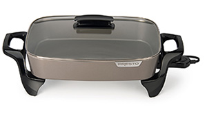 0685607 16-inch Electric Skillet with ceramic nonstick surface.