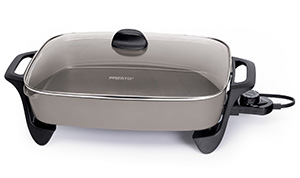 0686001 16-inch Electric Skillet with Glass Cover.