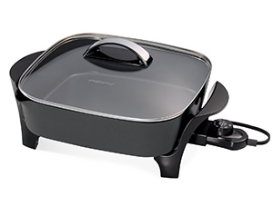 0711709 12-inch Electric Skillet with Glass Cover.